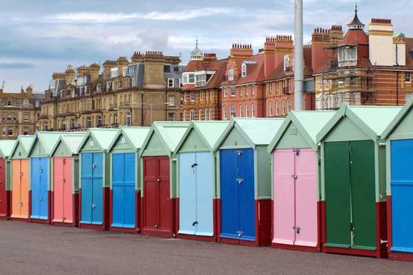 Brighton beach huts for Brighton Festival
