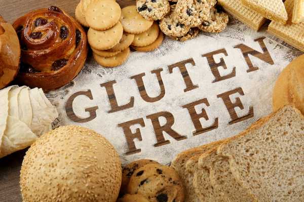 Gluten free sign with bread loaves around it for Coeliac Awareness Week