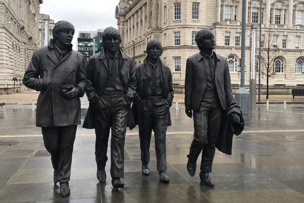 statue of The Beatles for Global Beatles Day