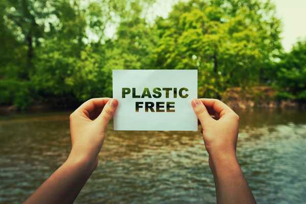 Plastic free sign for Plastic Free Beauty Day