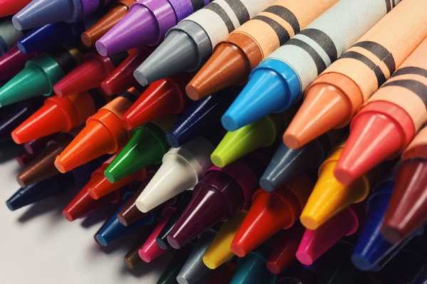 Colourful crayons for National Crayon Day