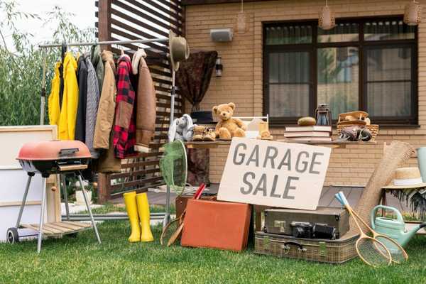 Garage sale for National Old Stuff Day