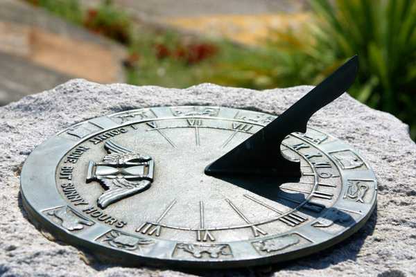 Sun dial for World Meteorological Day
