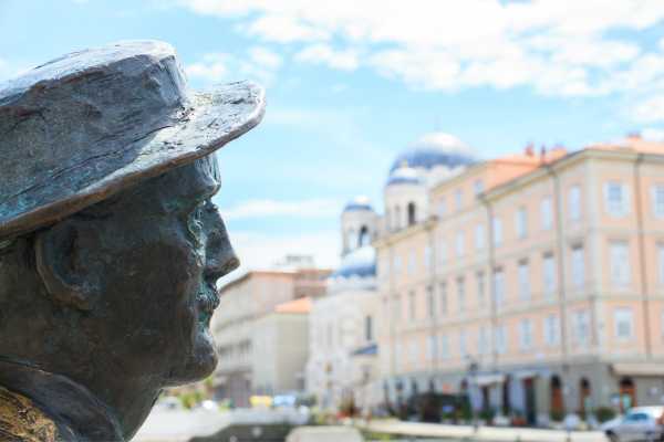 Statue of James Joyce, Irish writer for Bloomsday