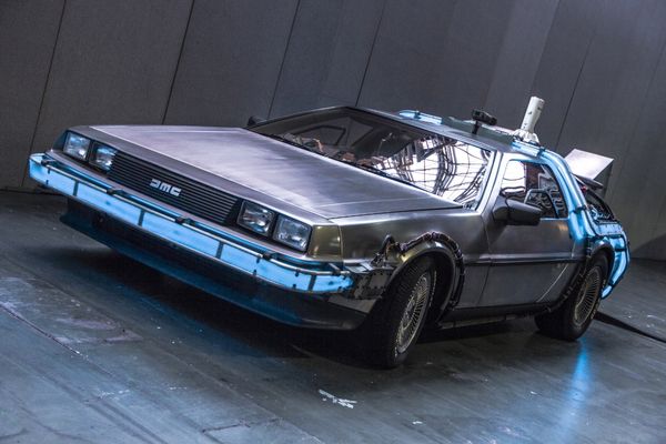 Image of car from the film Back to the Future for Back to the Future Day