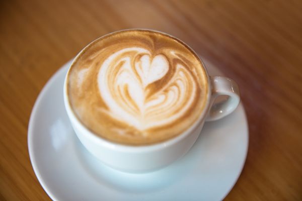 Cup of cappuccino coffee for World Cappuccino Day