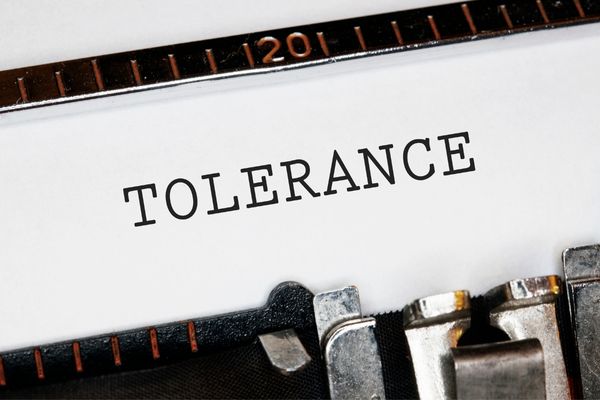 Graphic reading "Tolerance" for International Day for Tolerance