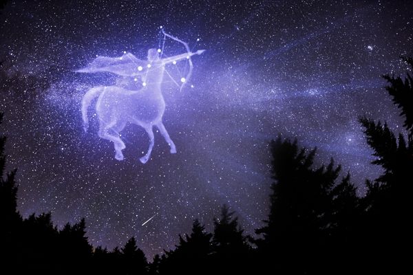 Image of Cenataur in the sky for Start Date For Sagittarius (Zodiac Sign)