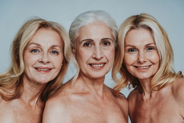 Photo of three middle-aged women for World Menopause Day