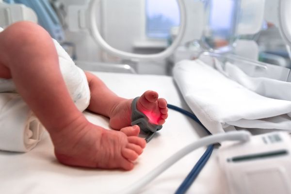 Baby feet in an incubator for World Prematurity Day