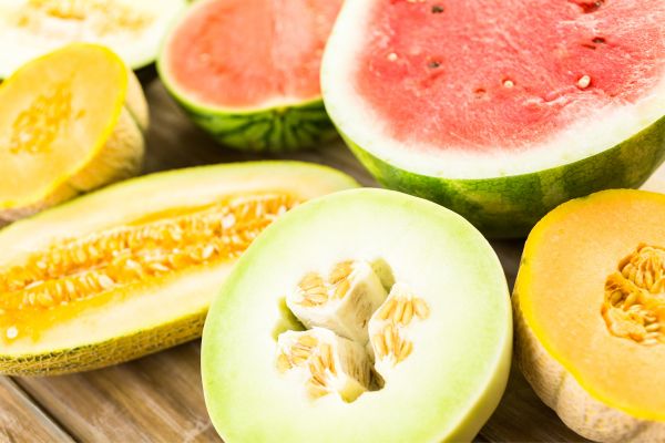 Photo of different melons for Melon Day on the second Sunday of August every year