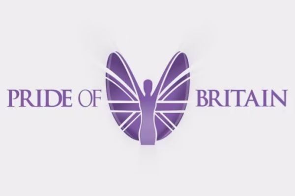 Pride of Britain Awards Ceremony purple logo