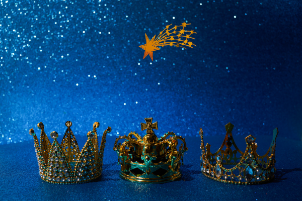 Three crowns for epiphany or twelfth night