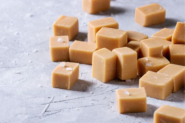 Pieces of fudge for National Fudge Day