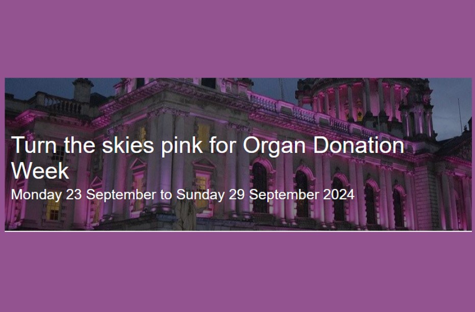 Turn the skies pink for organ donation week