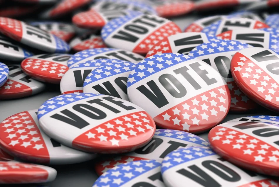 voting badges for US Presidential elections